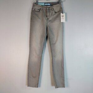 NWT 7 For All Mankind B (air) Women's Light Gray The Ankle Skinny Jeans Size 25